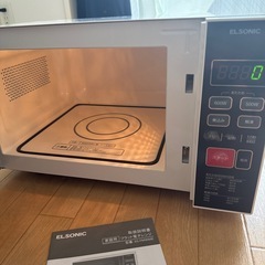 ノジマ ELSONIC 電子レンジ 取扱説明書付きの画像
