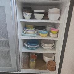【NITORI】天板大理石調食器棚の画像