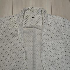 美品　メンズ　ユニクロ　水玉シャツ　Lサイズの画像