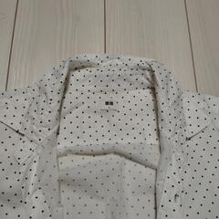 美品　メンズ　ユニクロ　水玉シャツ　Lサイズの画像