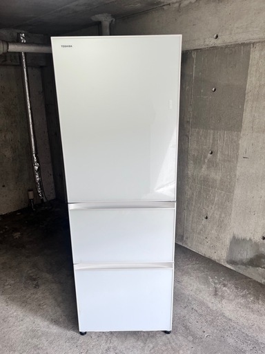 TOSHIBA 冷蔵庫 3ドア タッチパネル【2017年製・美品】引取限定価格