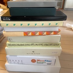 バスタオル　フェイスタオル　布団シーツ　未使用品まとめの画像