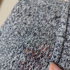グローバルワーク　メッシュ状　ロングカーディガン　グレーミックス　Lの画像