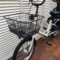 【値下げ】自転車 あさひ クリームカーゴ 3段変速 チャイルドシート付きの画像