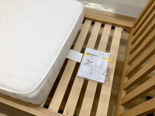【トレファク　ラパーク岸和田店】シングルベッド　無印良品　オーク材　ナチュラル
