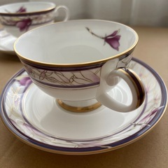 bone China コーヒーカップ三客セットの画像
