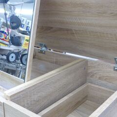 センターテーブル　ミラー付き　ドレッサーテーブルの画像