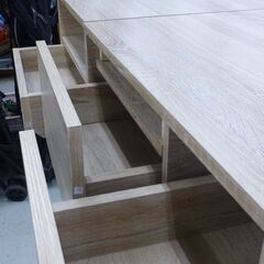 センターテーブル　ミラー付き　ドレッサーテーブルの画像