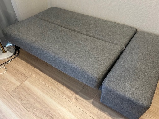 収納付きソファベッド+スチール