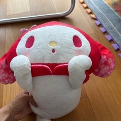 マイメロディ 桜寝ころびBIGぬいぐるみB ピンクの画像
