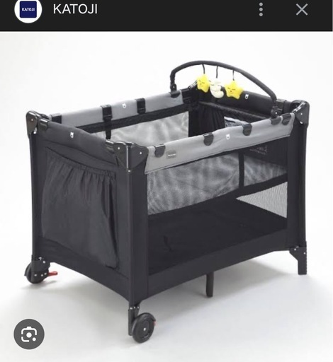 【美品】KATOJl ベビーベッド/マットレス付