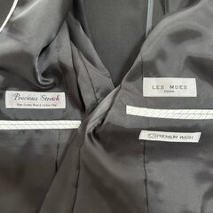 レディース スーツ黒　上下セット＋シャツ の画像