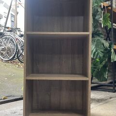 カラーボックス　No.3758　ナチュラルカラー　収納　棚　※天板取れない汚れあり　【リサイクルショップどりーむ天保山】の画像