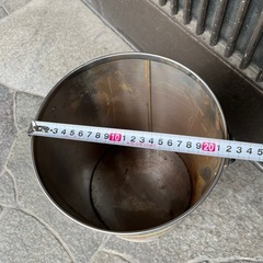 タバコ用ペール缶　灰皿取手つき　丸22高さ30の画像