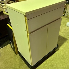 【リユース☆エコちょっぷ】ゴミ箱付きキッチン収納の画像