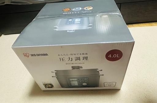 アイリスオーヤマ KPC-MA4-B 電気圧力鍋 4.0L ブラック　未開封　未使用