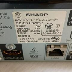 0810-113 ブルーレイレコーダー BD-HDW25　※おまけリモコン付きの画像