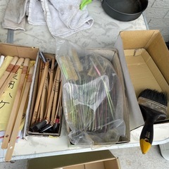 3本100円〜　塗装用ハケ　まとめ、バラの画像