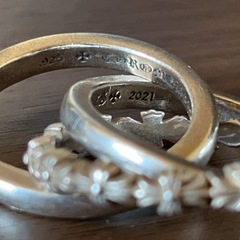
CHROME HEARTS（クロムハーツ） TINY E CH PLS BAND TRPL タイニーイー CHプラスバンドトリプルリング の画像