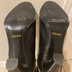 CELINE 黒 ロングブーツ 36の画像