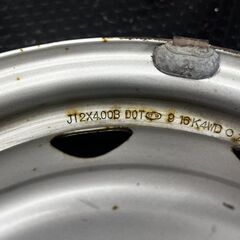 スチールホイール 鉄ホイール 12インチ 4本 4J4HPCD100/110/114.3+37 4穴マルチ ハブ径68mm 軽トラ 軽バン ハイゼット バモス等　(SHF015)の画像