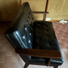 ソファー、幅120cm×奥行70cm(40cm)×高さ80cm(46cm)の画像