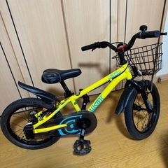 子供用　自転車　dバイク　16インチ　補助輪　　イエロー　の画像
