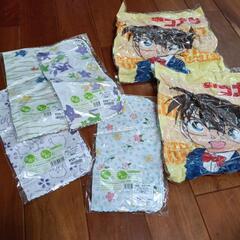 コナンのハンドタオルとガーゼハンカチ4枚