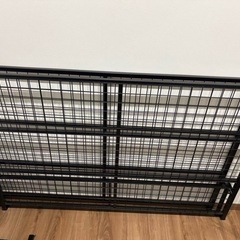 🉐ニトリ　[幅140.5cm] バジーナSTN) ダブル　パイプベッド　ベッド　ベッドフレームの画像