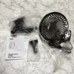 ✨急速冷却✨車載扇風機 ミニファン ３段階風量 サーキュレーター 吸盤式の画像