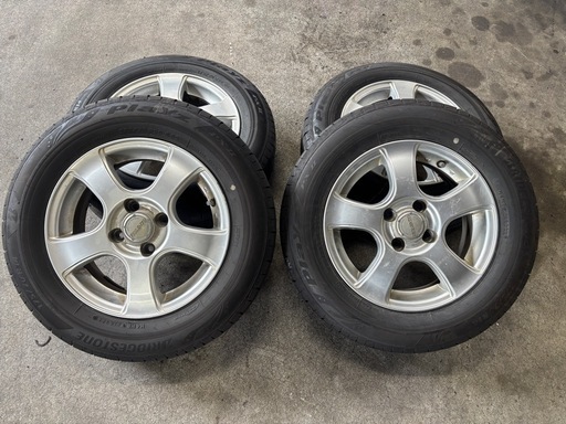 175/70R14 ブリヂストン　Playz PXⅡ アルミ付　4本セット