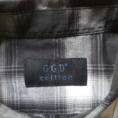 GGD' edition 半袖チェックシャツ オンブレチェックシャツ Lsizeの画像