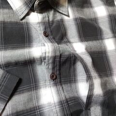 GGD' edition 半袖チェックシャツ オンブレチェックシャツ Lsizeの画像