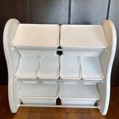 ifam おもちゃ収納ラック フタ付きの画像