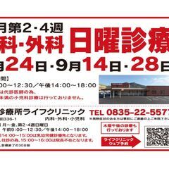 防府市・クリニック●内科・外科●第２・第４日曜日診療日