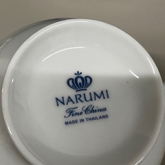 A2508-282　NARUMI ぺレーネブルー カップ＆ソーサー バラ売り不可 中古美品の画像