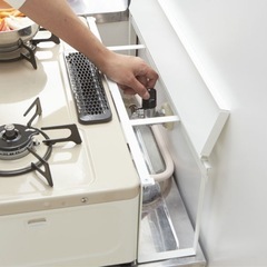 【ご売約済】tower　山崎実業 plate コンロ奥隙間ラックの画像