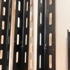 L字アングル　黒　900mm4本　600mm2本の画像