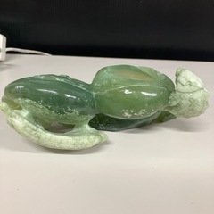 K2508-283 香炉 鯉 天然石 中古の画像