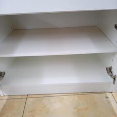 リユースのサカイ太田店★ジモティ割あり★  食器棚 白 H178×D39×W60 クリーニング済み OJ10463の画像