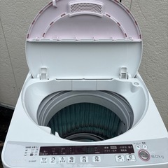 0488 SHARP シャープ 2015年製 全自動洗濯機 6.0kg ES-GE60P-P の画像