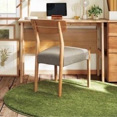 【無料】ニトリ アクセントラグ Sシャギー 130×130 円形　グリーンの画像