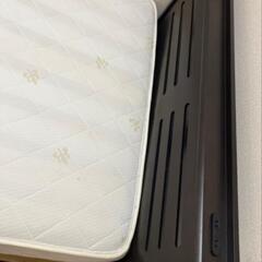 新品時総額8万円❕🉐️グランツのセミダブルベッド🛏️とマットレスセットの画像
