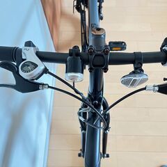 AsahiクロスバイクROOTS SLZ700 外装7段変速　ブラック 引き取専用の画像