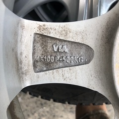 155/65r13 スタッドレス　アルミホイル　4本の画像