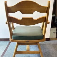 カリモク ダイニングチェア　RUSTIC　回転椅子　イス　木製　アームチェアの画像