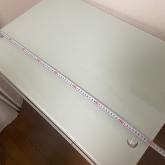 【無料】　パソコンデスク　ガラス　スライドテーブルの画像