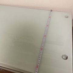 【無料】　パソコンデスク　ガラス　スライドテーブルの画像