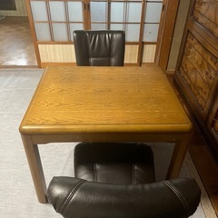 テーブルセット⭐️こたつ付きの画像