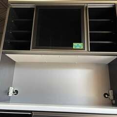 国産 最高級 古賀家具キッチンボード、食器棚 幅120cm Used/美品の画像
